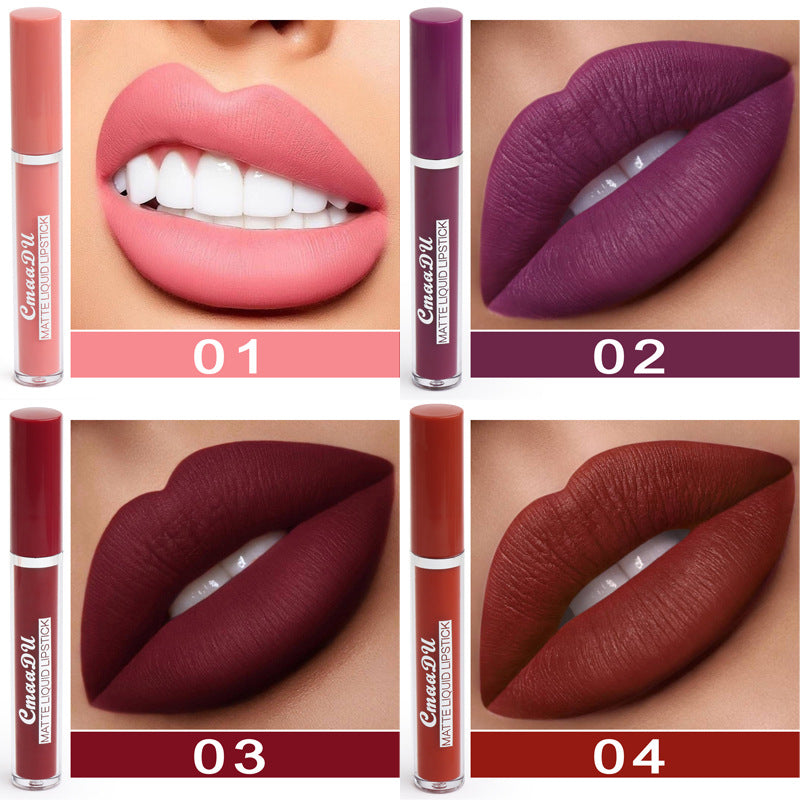 Matte lipstick swatches