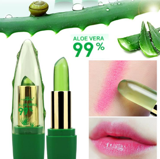 Aloe vera color changing lip balm
