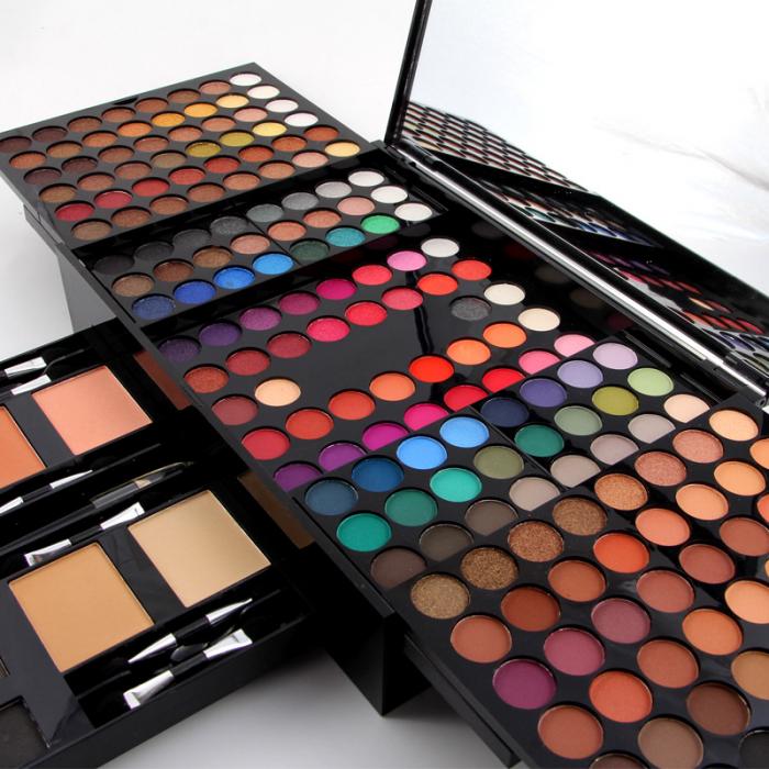 Eyeshadow palette blush section