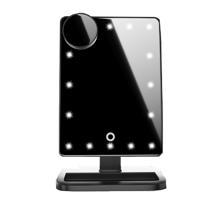 Makeup mirror features