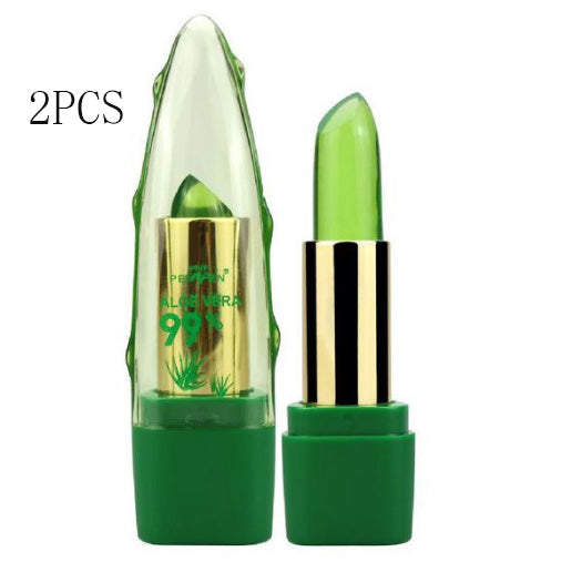 Aloe Vera Color-Changing Lip Balm — Moisturizing Temperature Reactive Lip Gloss