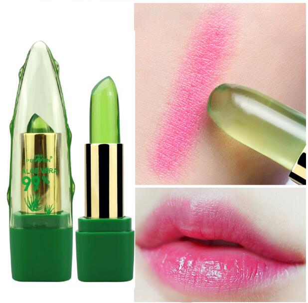 Aloe Vera Color-Changing Lip Balm — Moisturizing Temperature Reactive Lip Gloss